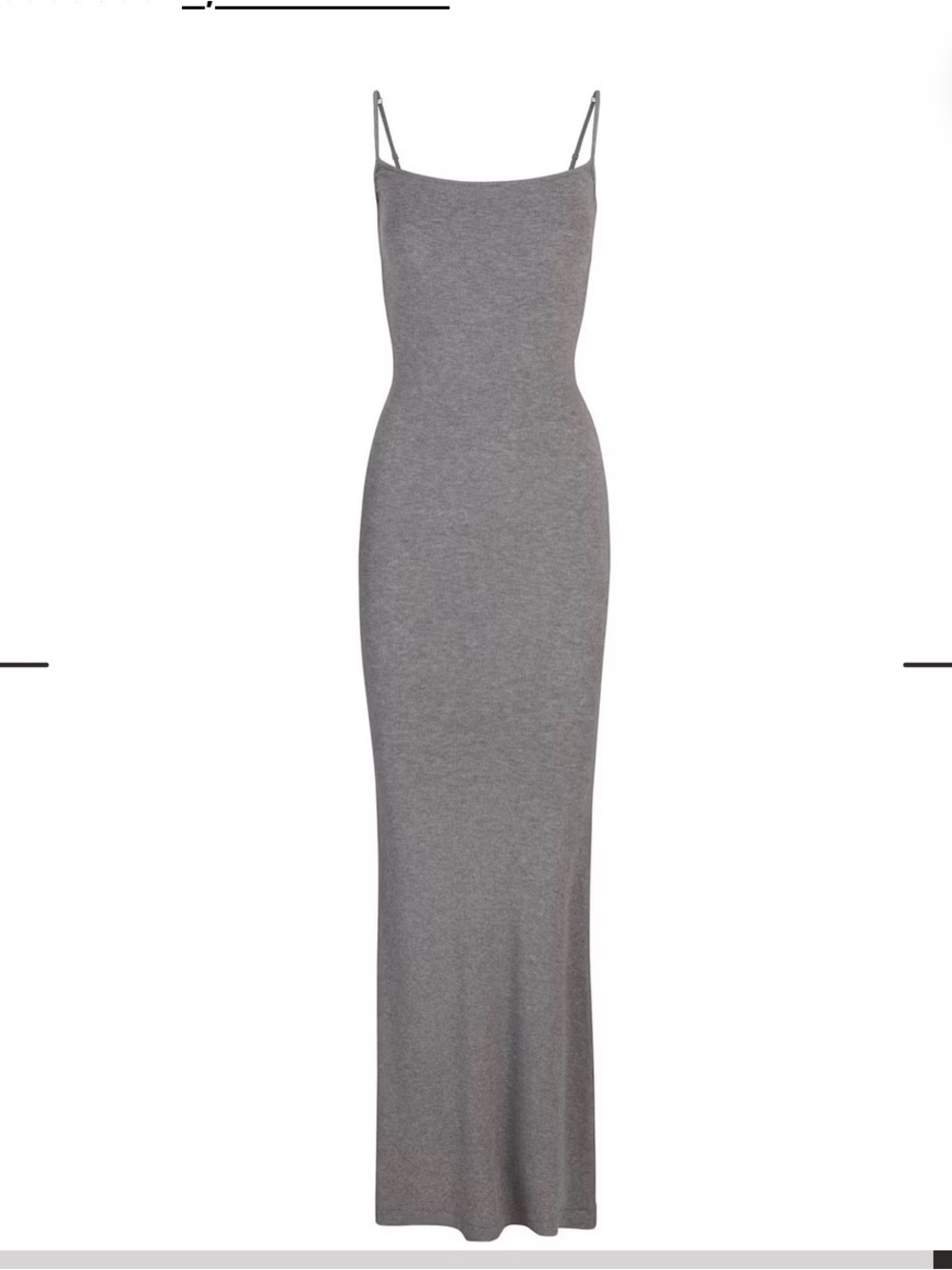 SKIMS Long Slip Dress heather grey